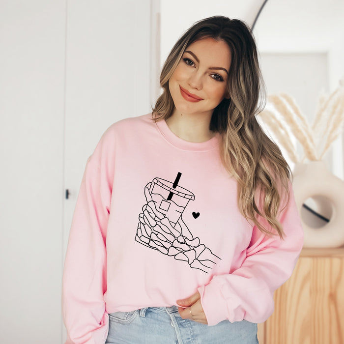 Skeleton Coffee Sweatshirt