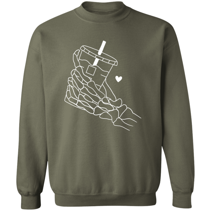 Skeleton Coffee Sweatshirt