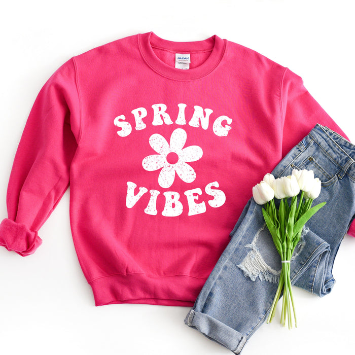 Spring Vibes Retro Sweatshirt