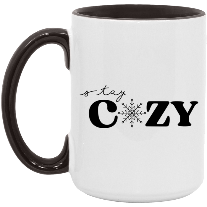 Stay Cozy Snowflake 15 oz Coffee Mug