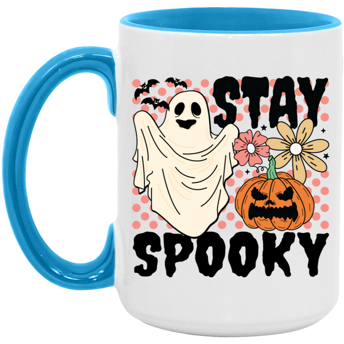 Stay Spooky Ghost Poka Dot  Mug