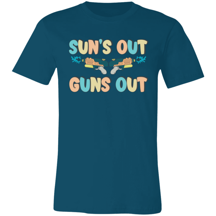 Sun's Out Guns Out Summer Pastels T-Shirt