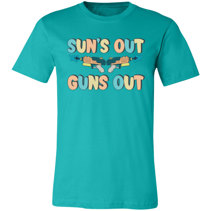Sun's Out Guns Out Summer Pastels T-Shirt