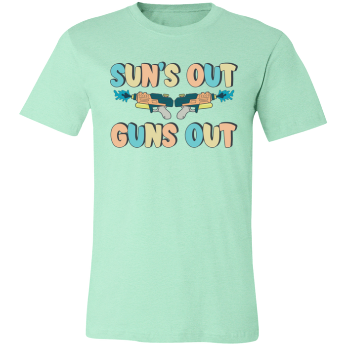Sun's Out Guns Out Summer Pastels T-Shirt
