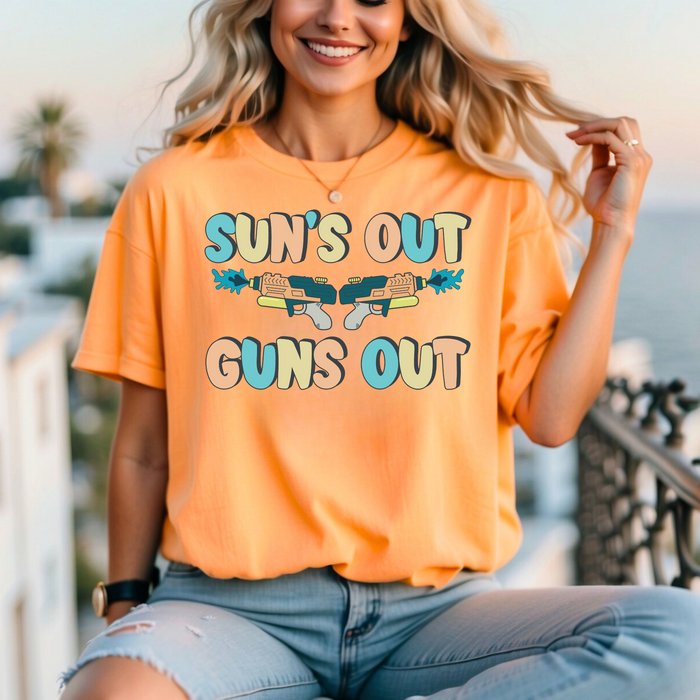 Sun's Out Guns Out Summer Pastels T-Shirt