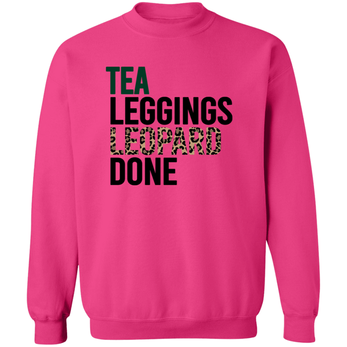 Tea Leggings Leopard Done Sweatshirt