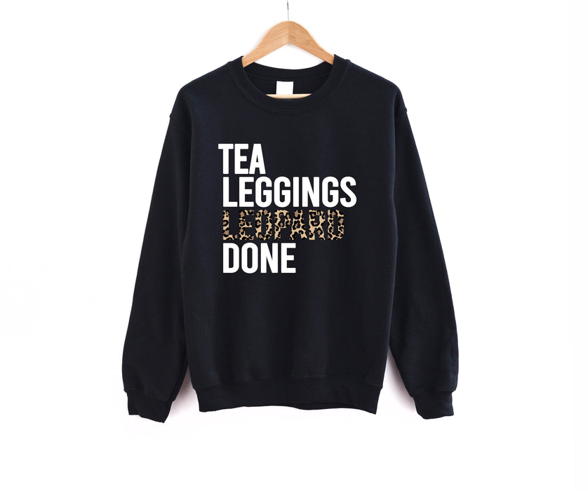 Tea Leggings Leopard Done Sweatshirt