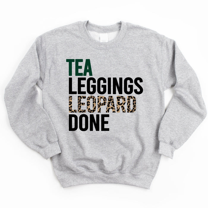 Tea Leggings Leopard Done Sweatshirt
