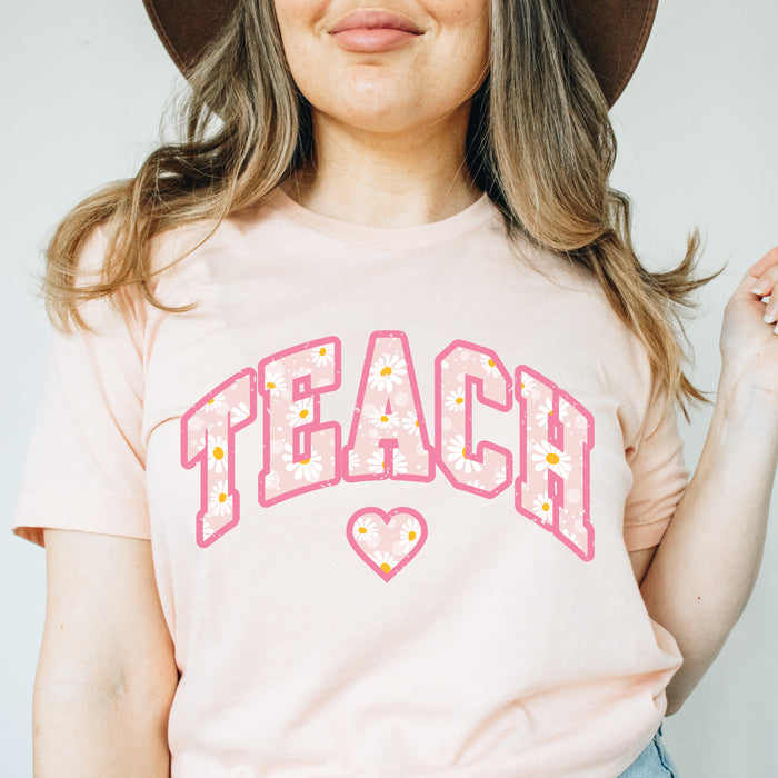 Teach Floral Daisy T-Shirt