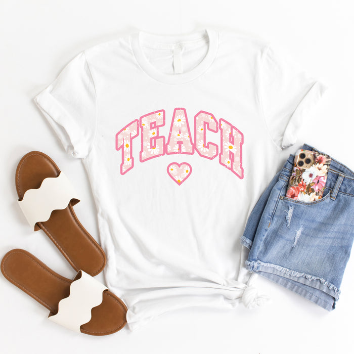 Teach Floral Daisy T-Shirt