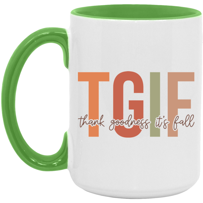 TGIF Thank Goodness It's Fall Mug