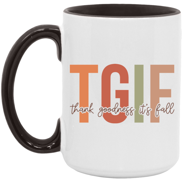 TGIF Thank Goodness It's Fall Mug