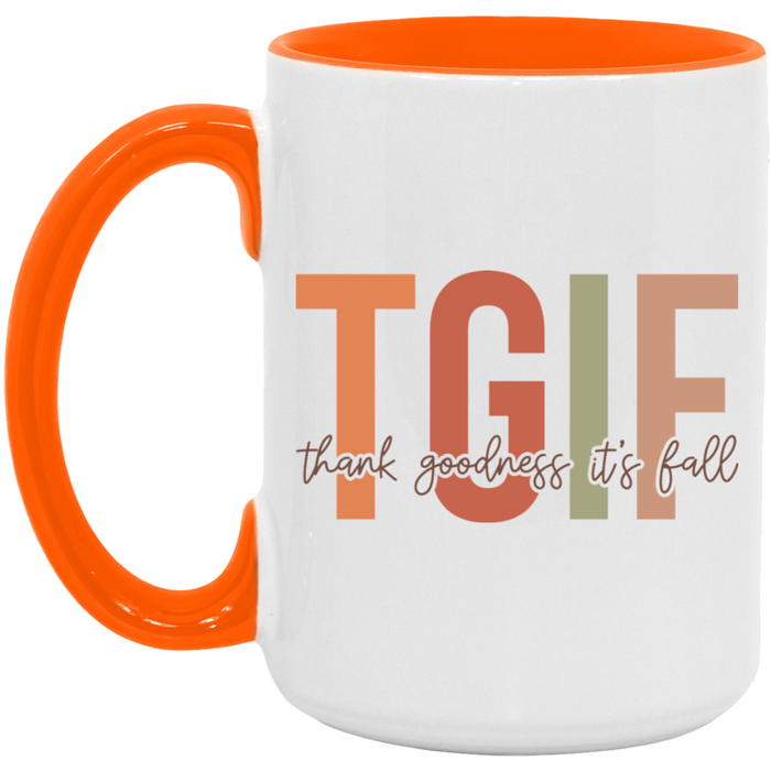 TGIF Thank Goodness It's Fall Mug