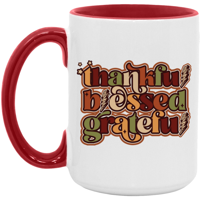 Thankful, Blessed, Grateful Mug