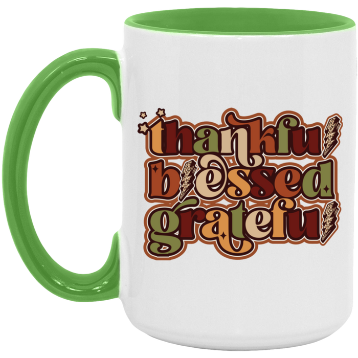 Thankful, Blessed, Grateful Mug