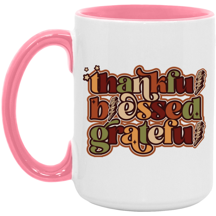 Thankful, Blessed, Grateful Mug