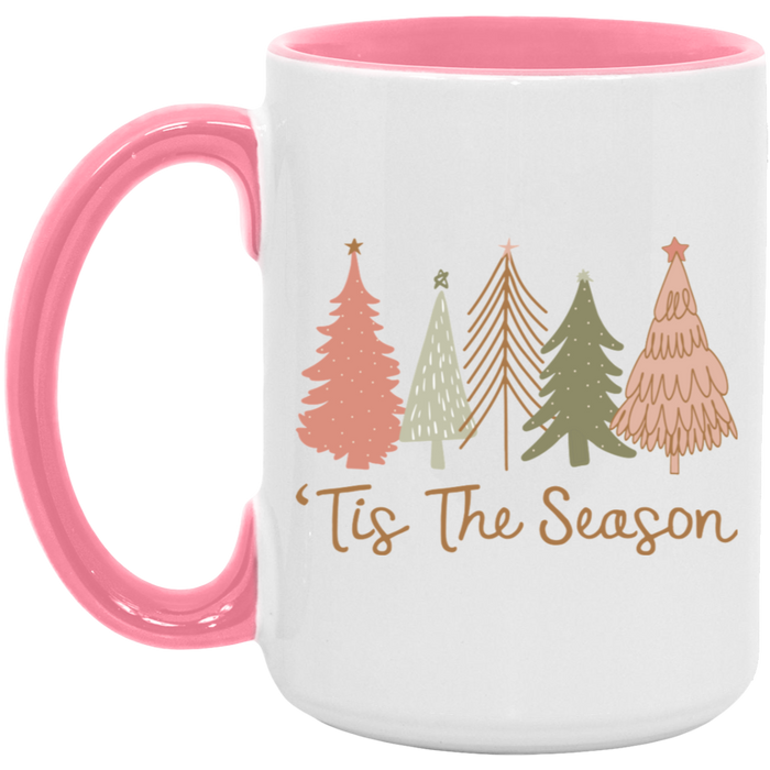 Tis The Season Boho Christmas Trees 15 oz Coffee Mug