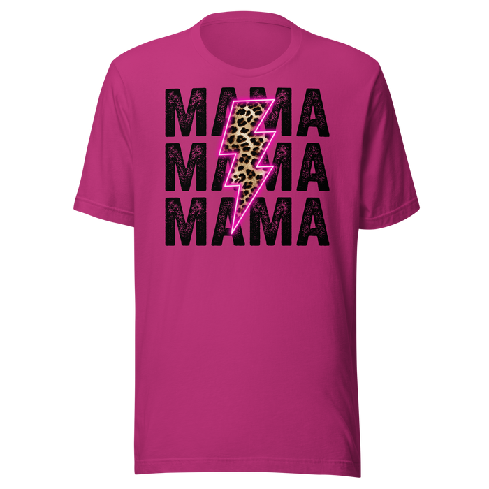 Mama Neon Lightning Bolt T-Shirt