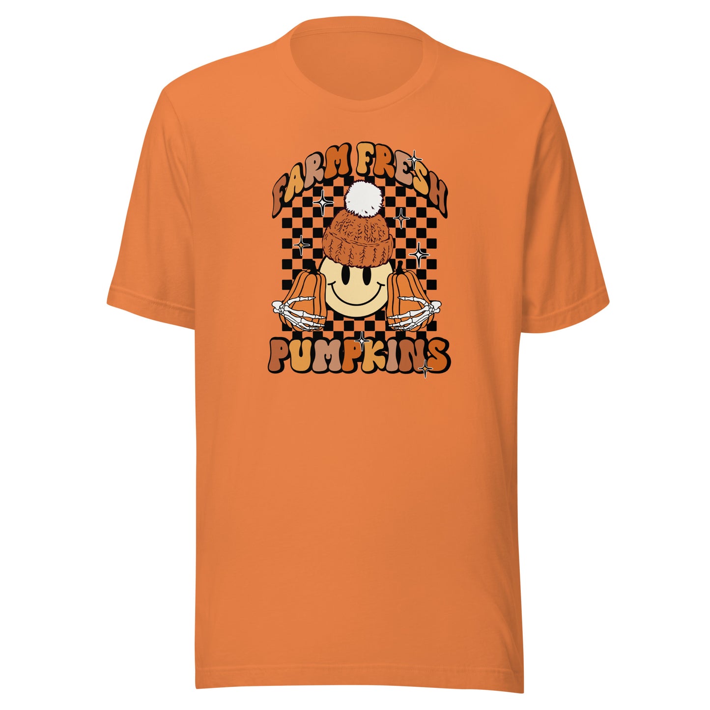Smile Face Farm Fresh Pumpkins T-Shirt