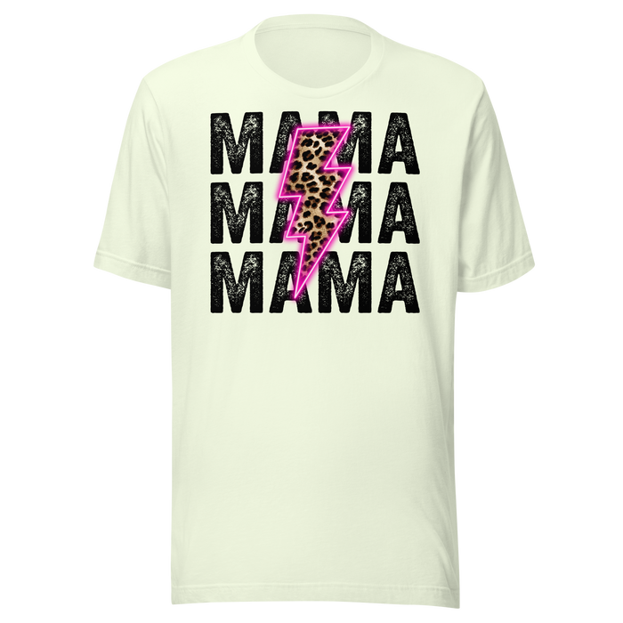 Mama Neon Lightning Bolt T-Shirt