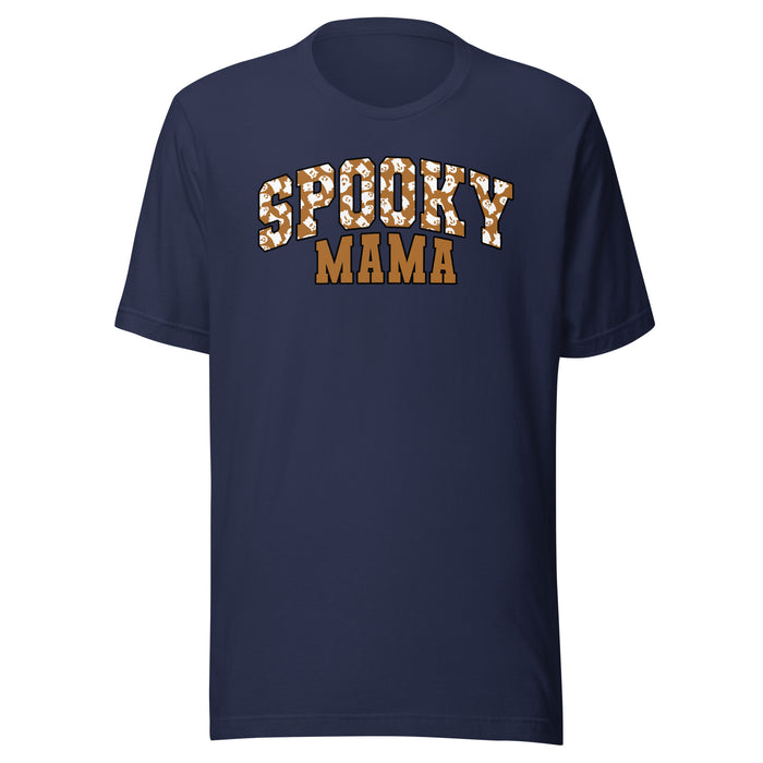 Spooky Mama Ghost College T-Shirt