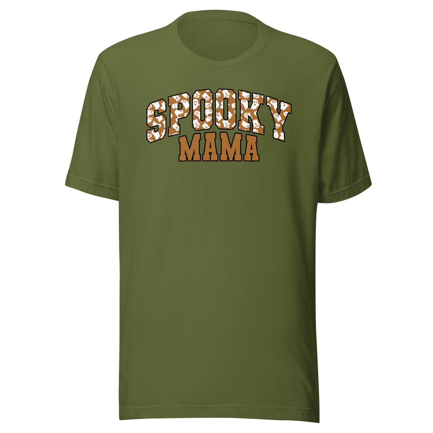 Spooky Mama Ghost College T-Shirt