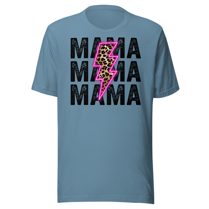 Mama Neon Lightning Bolt T-Shirt