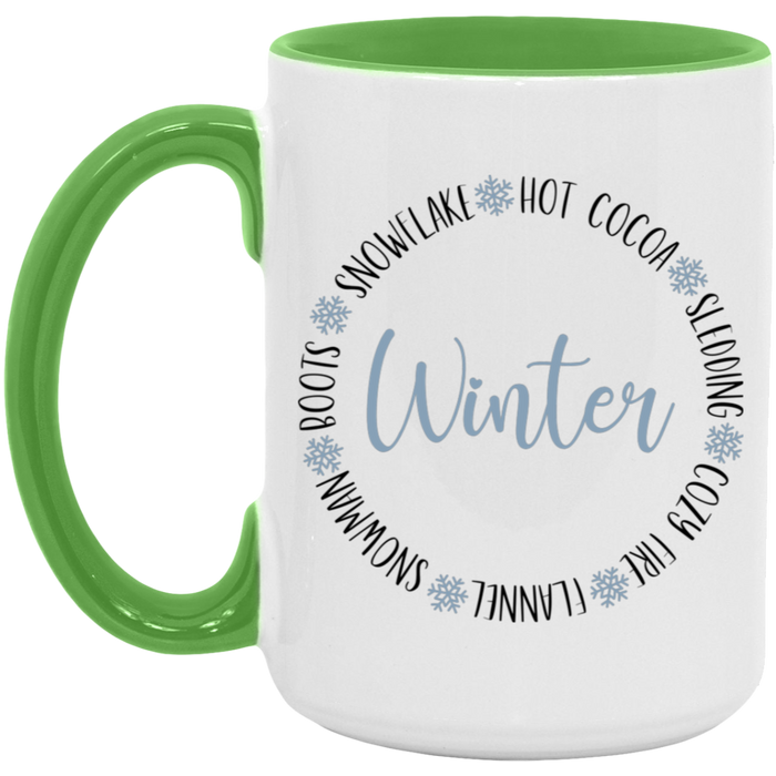 Winter Stuff To Do 15 oz Coffee Mug