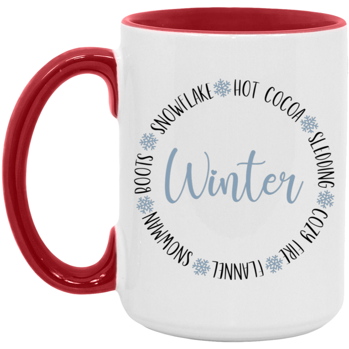 Winter Stuff To Do 15 oz Coffee Mug