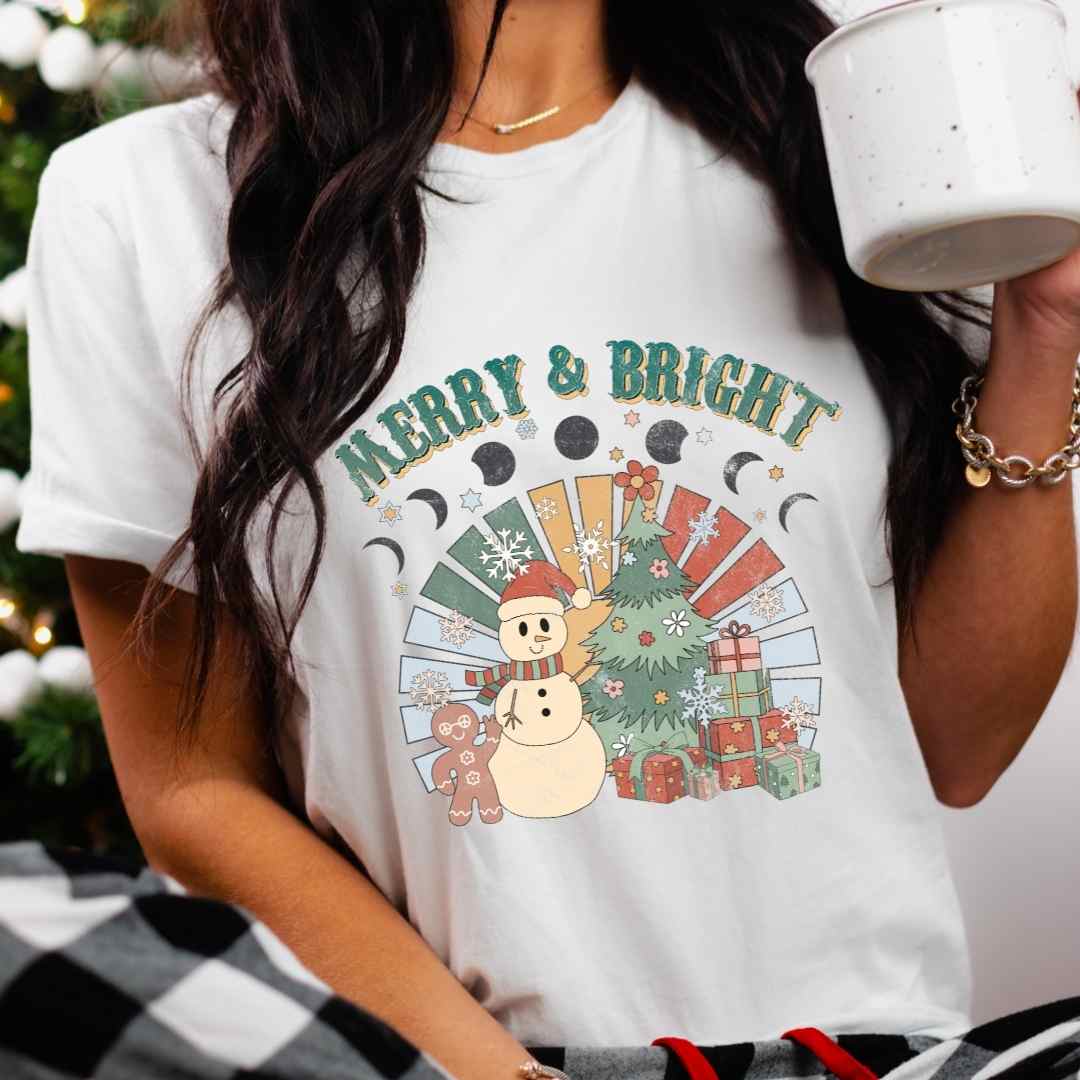 Retro Merry & Bright T-Shirt