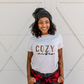 Cozy Vibes Pastel Leopard  T-Shirt