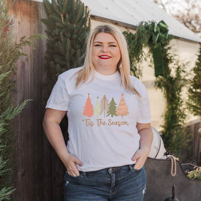 Tis The Season Pastel Christmas Trees  T-Shirt