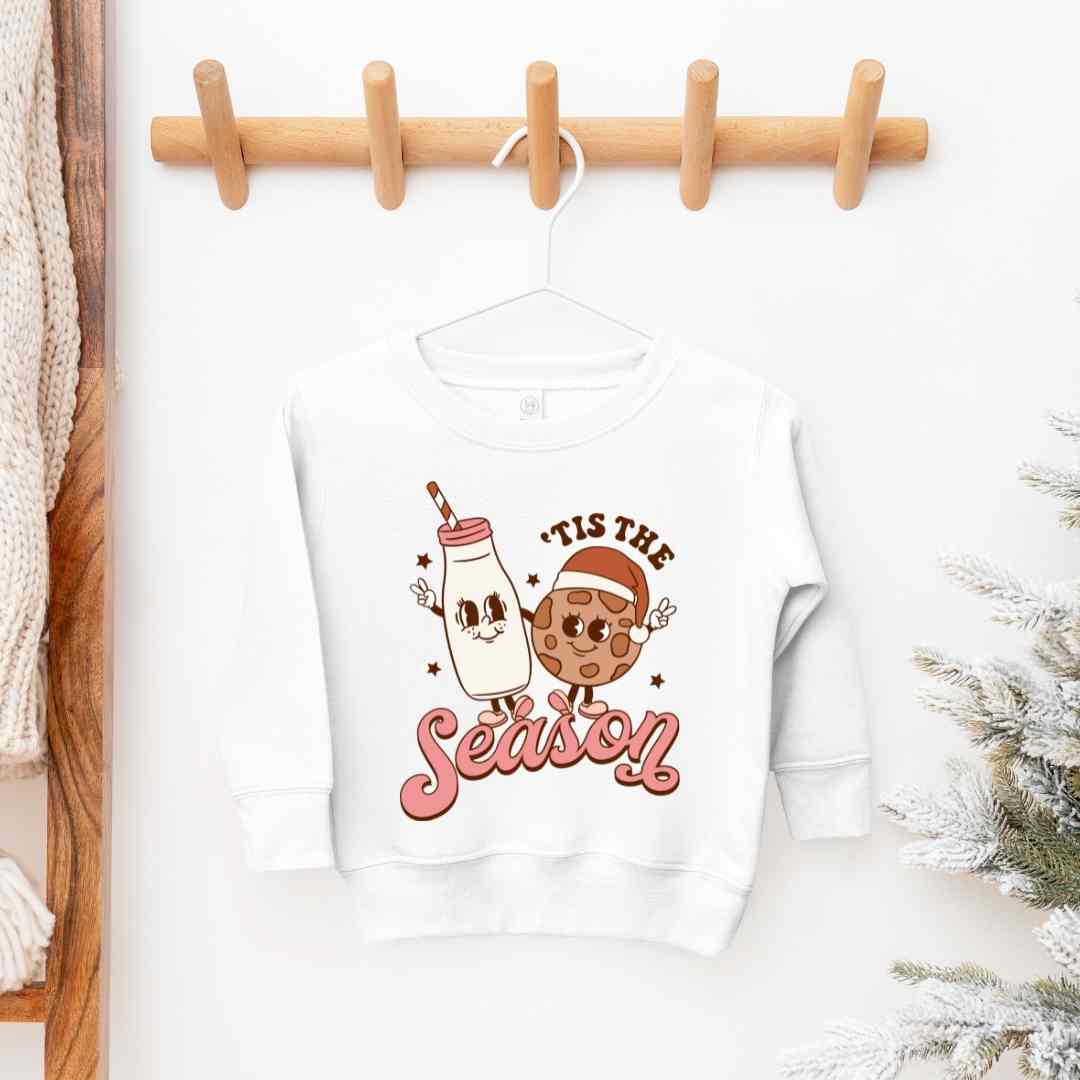 KIDS - Tis The Season (Milk and Cookies) Sweatshirt