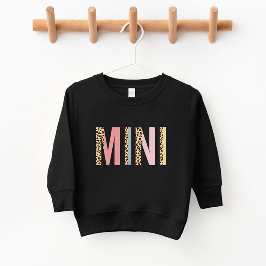 KIDS - MINI Leopard and Pastel Color Block Sweatshirt