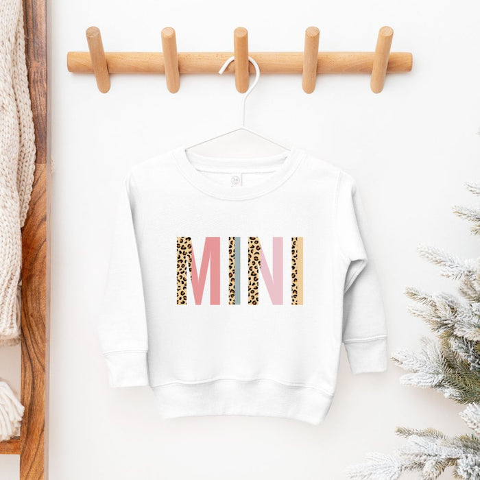 KIDS - MINI Leopard and Pastel Color Block Sweatshirt