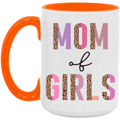 Half Leopard Mom of Girls Mug