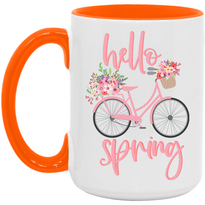 Pink Hello Spring Mug
