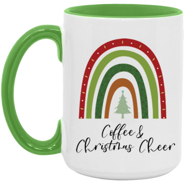 Rainbow Coffee and Christmas Cheer Mug