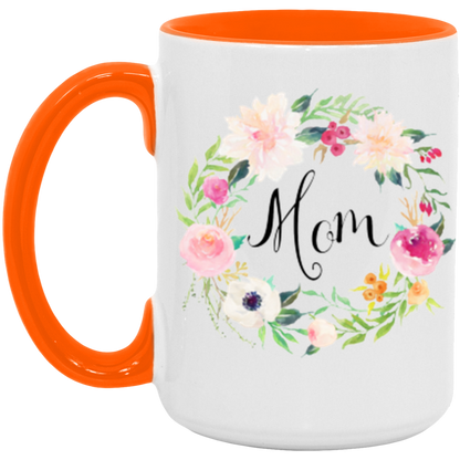Floral Wreath Mom Mug