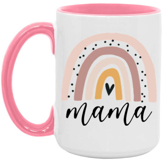 Mama Boho Rainbow Mug, Mom Leopard Mug, Mothers Day Gift, Mama