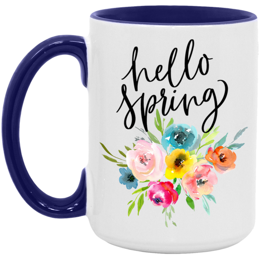 Bright Floral Hello Spring Mug