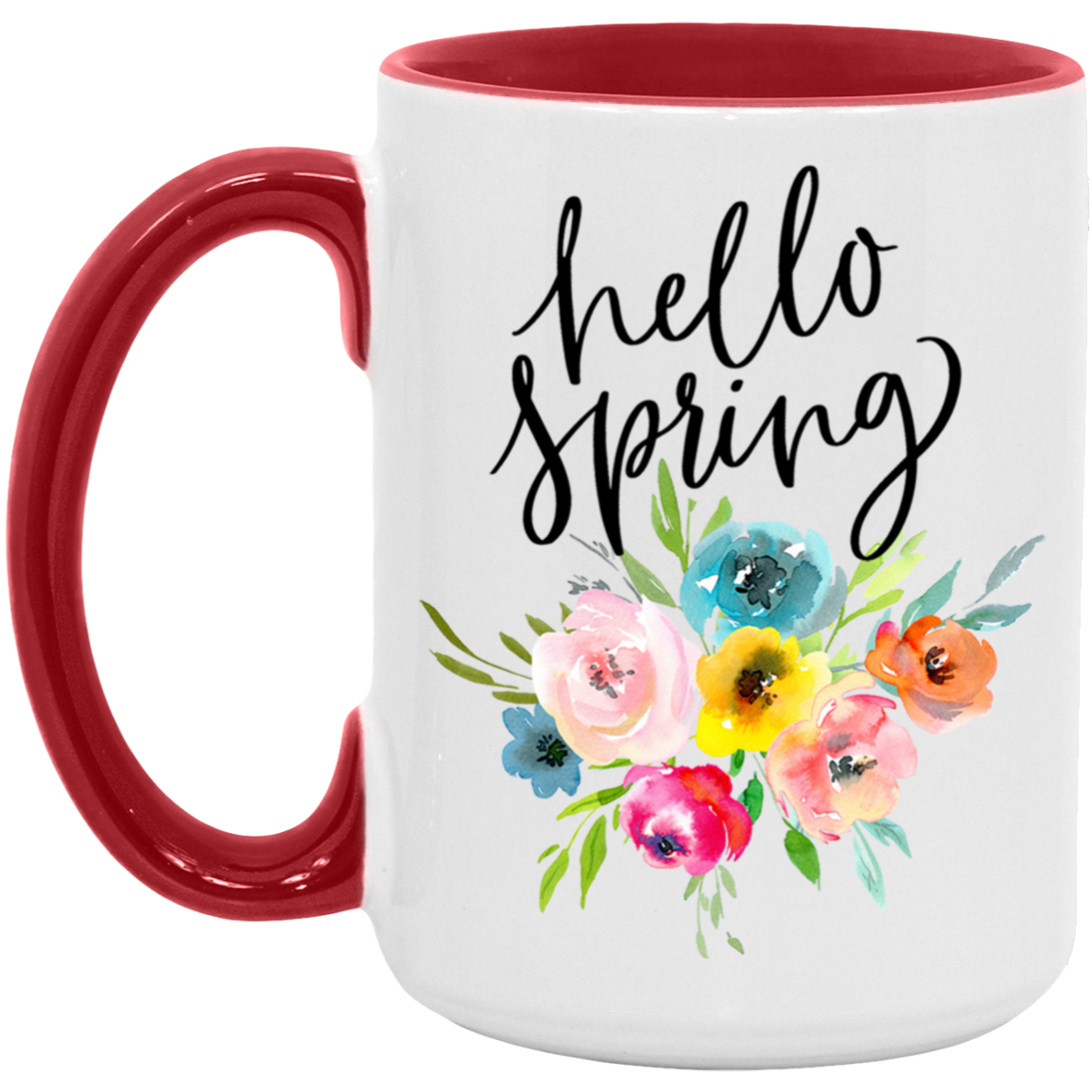 Bright Floral Hello Spring Mug