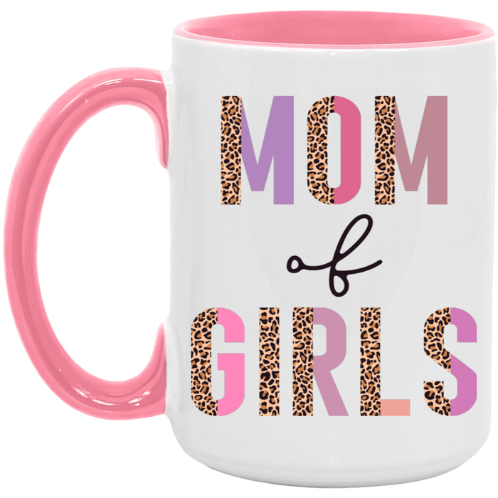 Half Leopard Mom of Girls Mug