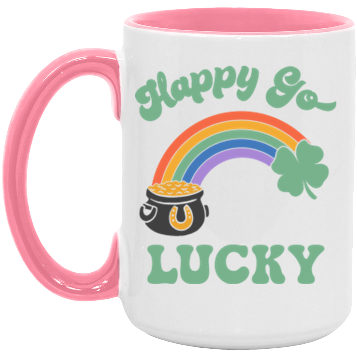 Happy Go Lucky Rainbow Mug