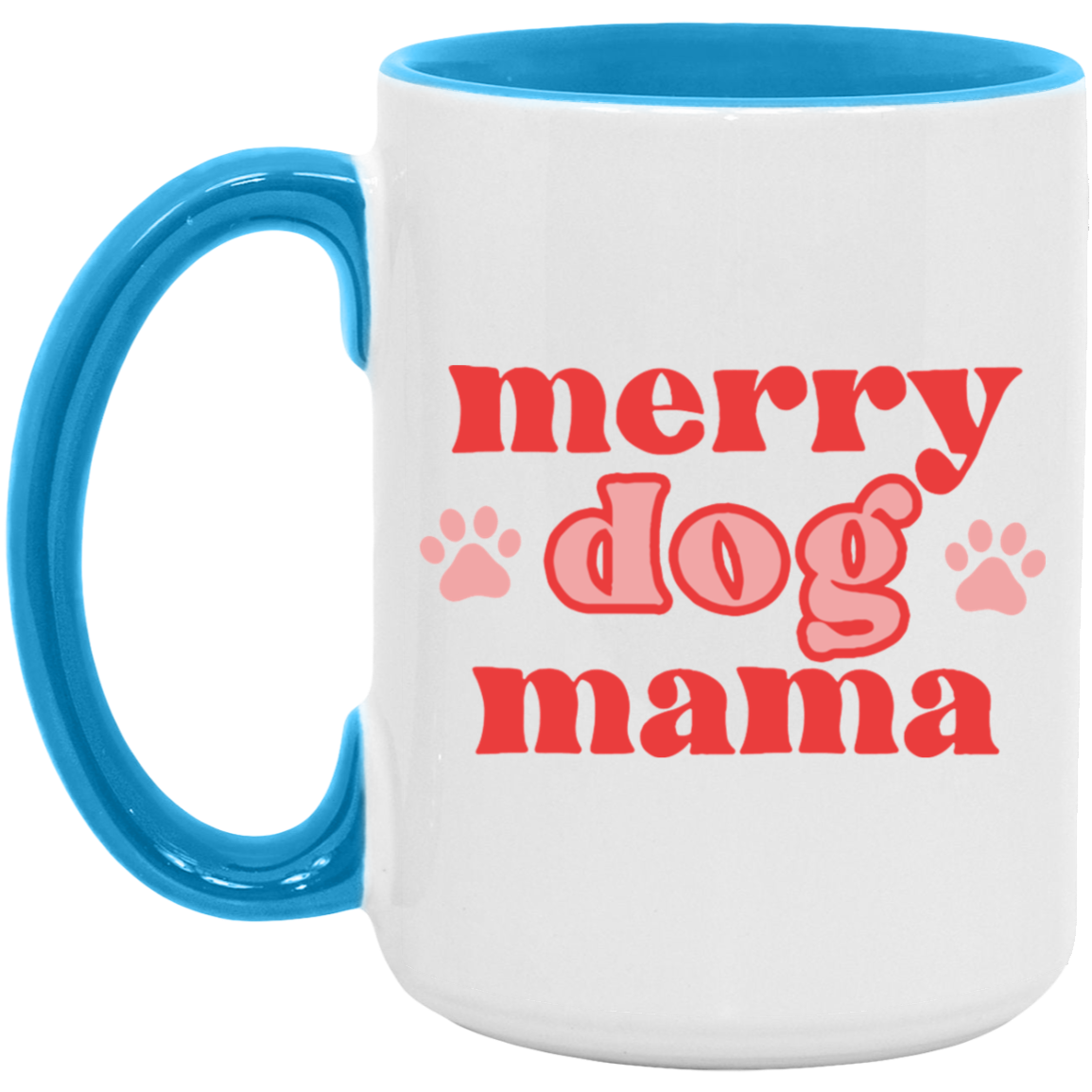 Merry Dog Mama Coffee Mug (Pawprints)