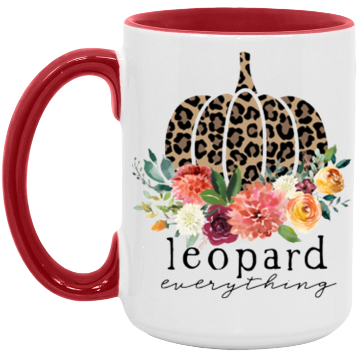 Leopard Everything Pumpkin Mug