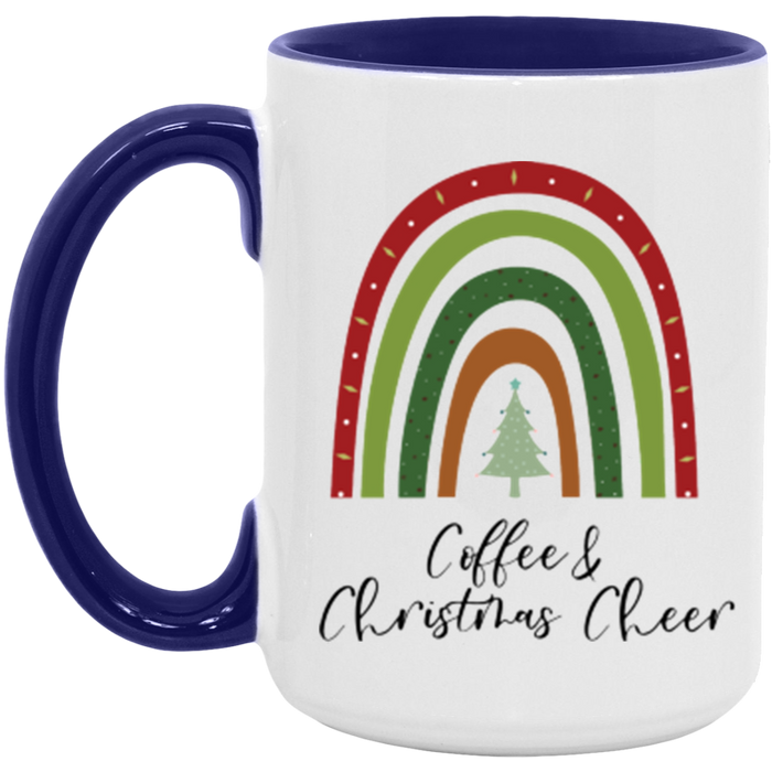 Rainbow Coffee and Christmas Cheer Mug