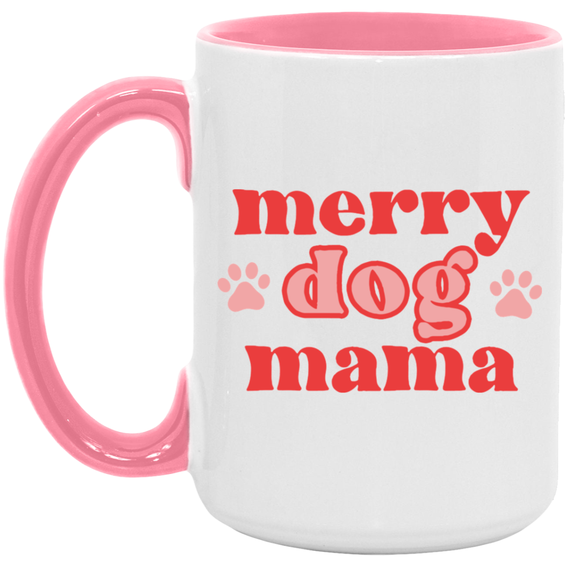 Merry Dog Mama Coffee Mug (Pawprints)