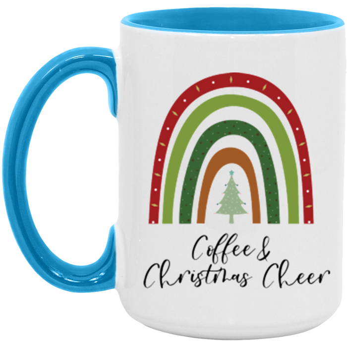 Rainbow Coffee and Christmas Cheer Mug