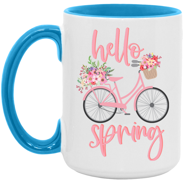 Pink Hello Spring Mug